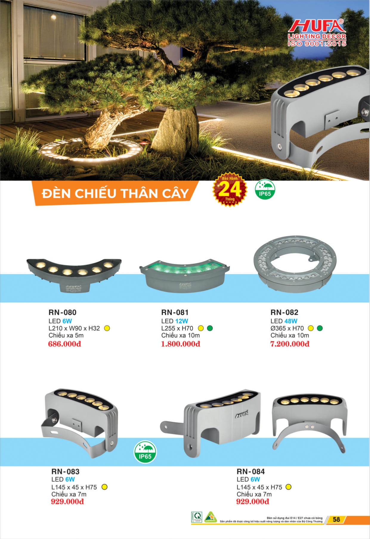 Bảng giá đèn LED HUFA 2026